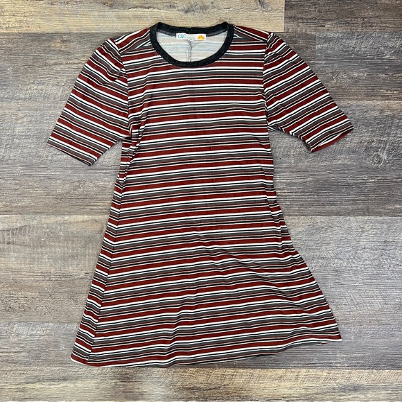 C&C California Dresses & Skirts - C&C California brown and gray striped dress size small S B48